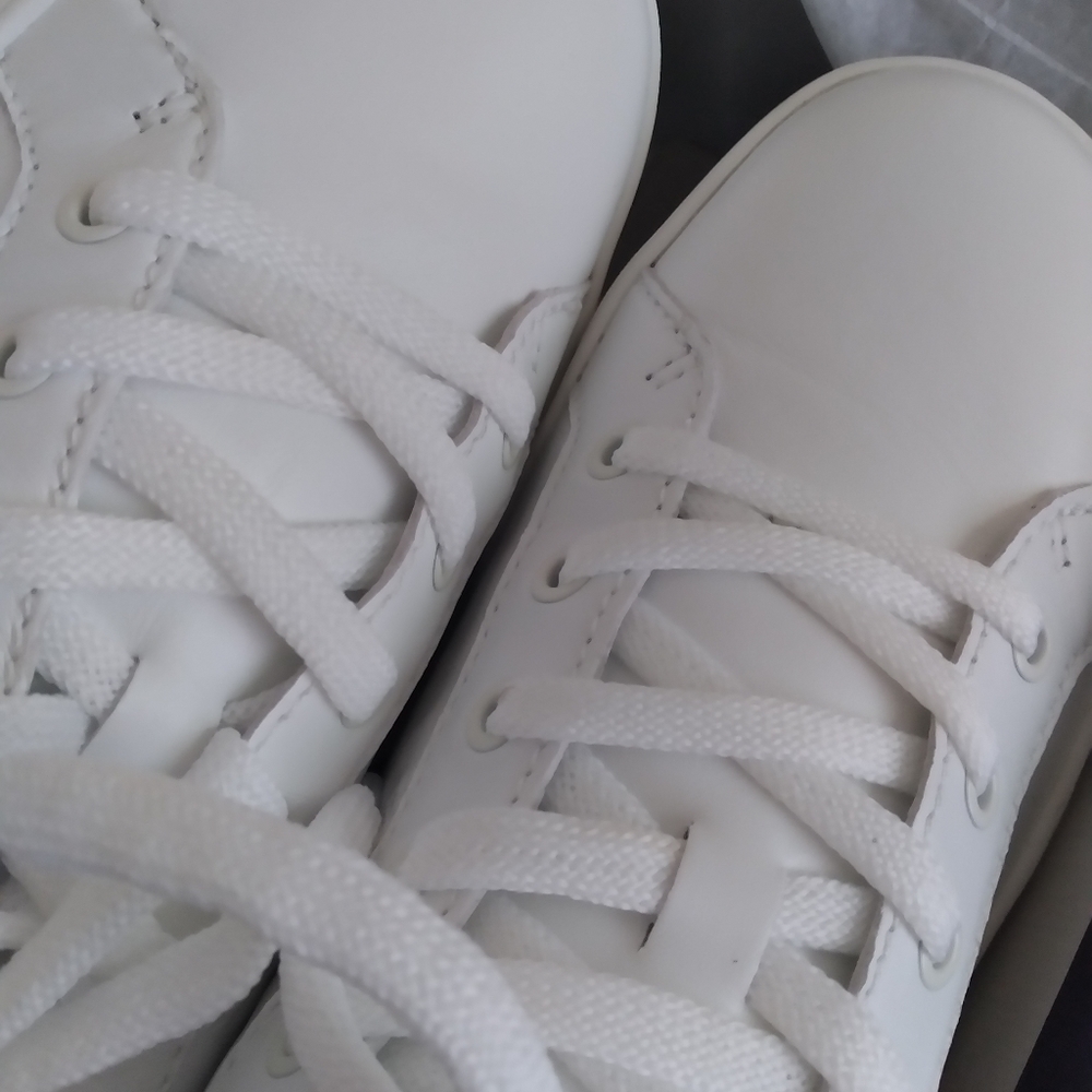 Naturalizer Morrison leather fashion white sneakers, 10 Wide, good condition - Picture 3 of 16